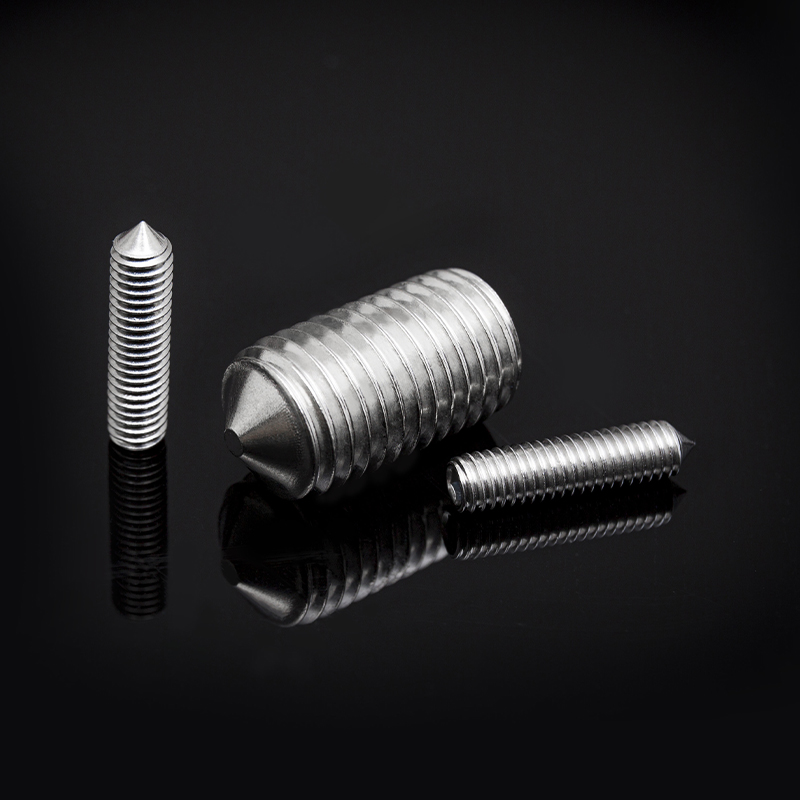 콘 포인트가 있는 DIN914 스테인레스 스틸 육각형 소켓 고정나사