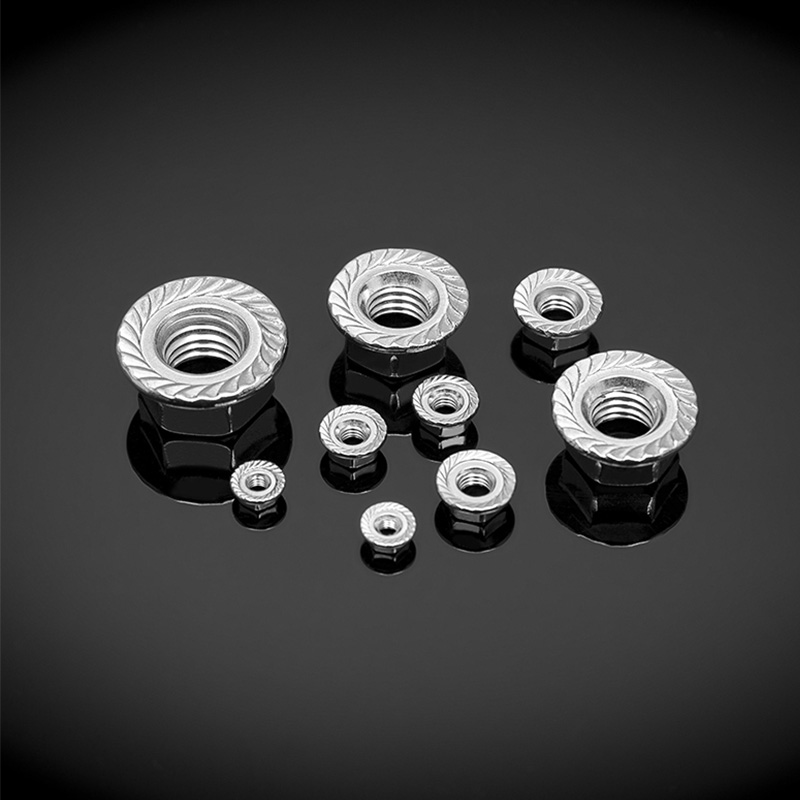 DIN 6923 스테인레스 스틸 육각형 플랜지 너트 DIN 6923 스테인레스 스틸 육각형 플랜지 너트