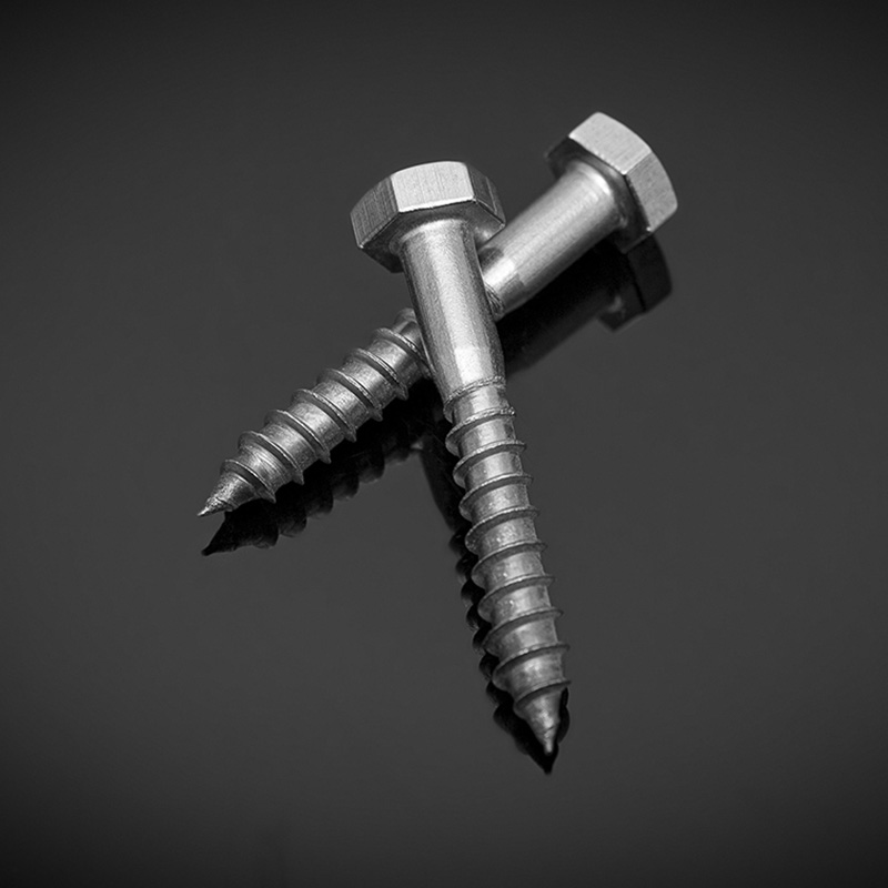 DIN571 스테인레스 스틸 육각 머리 나무 나사 DIN571 스테인레스 스틸 육각 머리 나무 나사